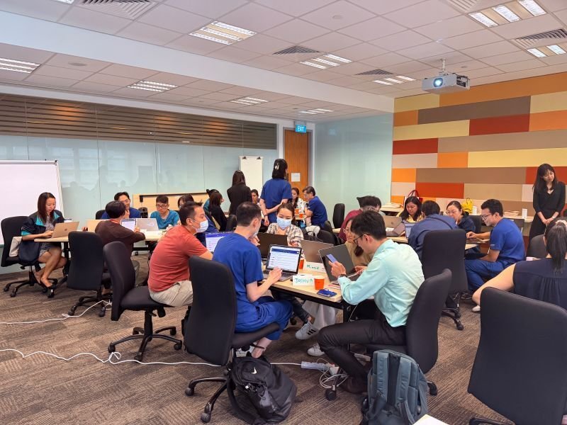 Diverse healthcare billing team collaborating in a modern office