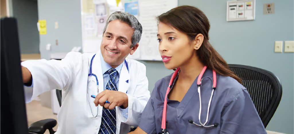 Healthcare team reviewing a denied insurance claim together